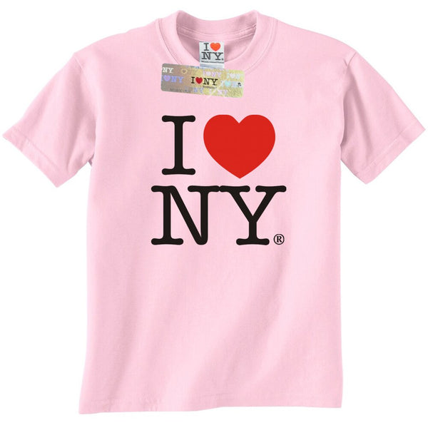 Hot Pink I Love NY New York Hoodie Screen Print Heart Sweatshirt