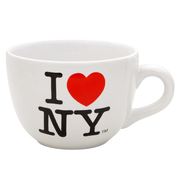 I Love NY New York Hoodie Screen Print Heart Sweatshirt White Small